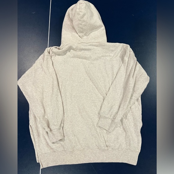 American Eagle Outfitters Ahh-Mazingly Soft Fleece-lined Cream Hoody Sweatshirt - Picture 2 of 7